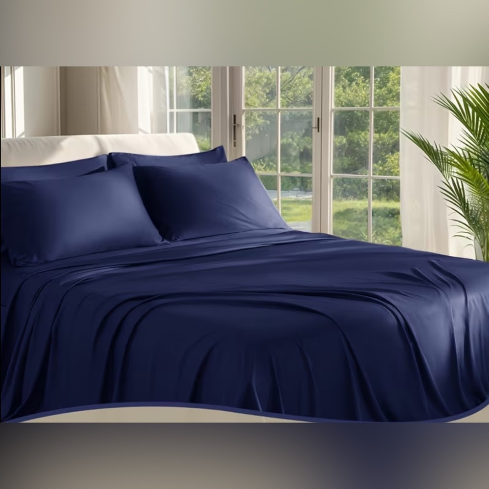 Bamboo Twin Bed Sheet & Pillowcase Set - New in Package Soft Breathable Bedding